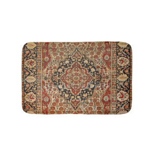 Persian Kashan Burnt Orange Gult Badrumsmatta