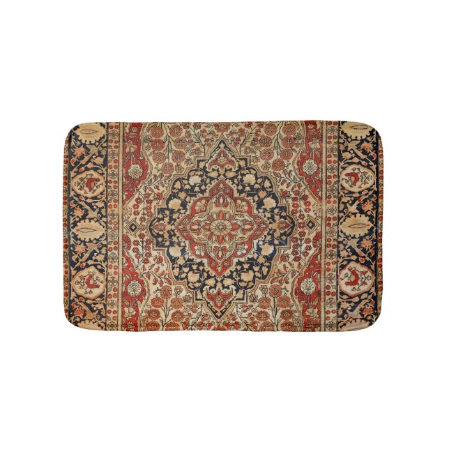 Persian Kashan Burnt Orange Gult  Badrumsmatta (Framsidan)