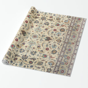 Persian Kashan Dusty Baby blue  Presentpapper