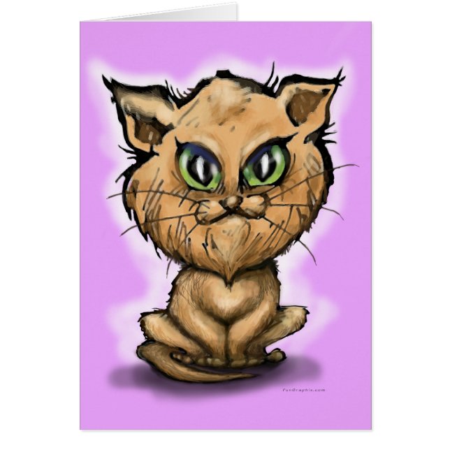 Persian Kitten Hälsningskort (Framsidan)