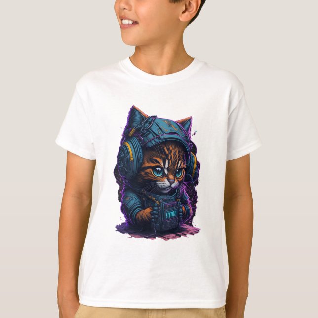 Persian Kitten leker med TNT T Shirt (Framsida)