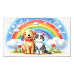 Persian Kitten och Hund Poster - Köp Online