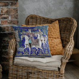 Persian Knight Romantik Blue White | Kudde