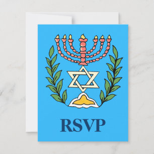 Persian Magen David Menorah OSA Kort