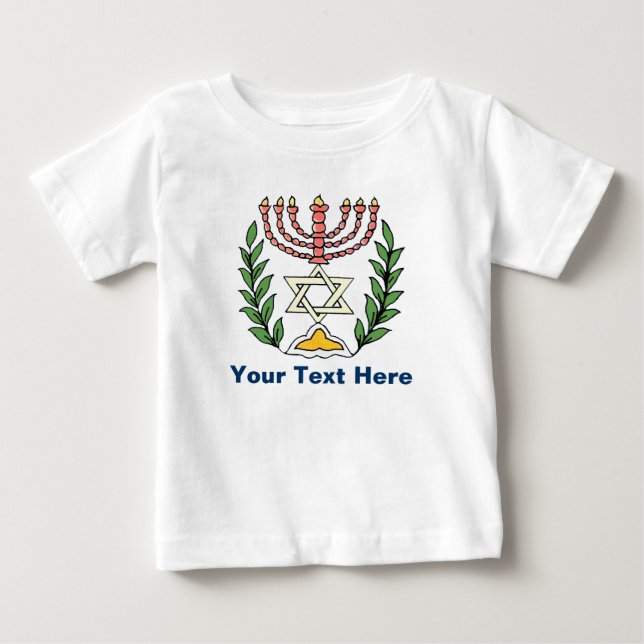 Persian Magen David Menorah Tee Shirt (Framsida)