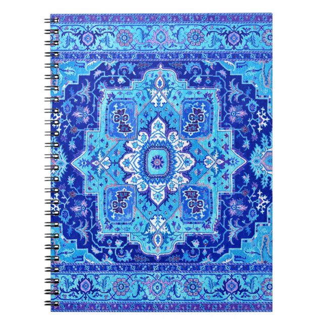 PERSIAN MATTA - Blue Anteckningsbok (Framsidan)