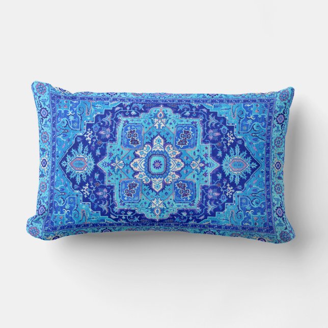PERSIAN MATTA - Blue Lumbarkudde (Framsida)