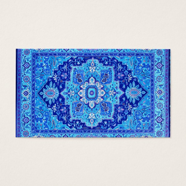 PERSIAN MATTA - Blue Visitkort (Framsidan)