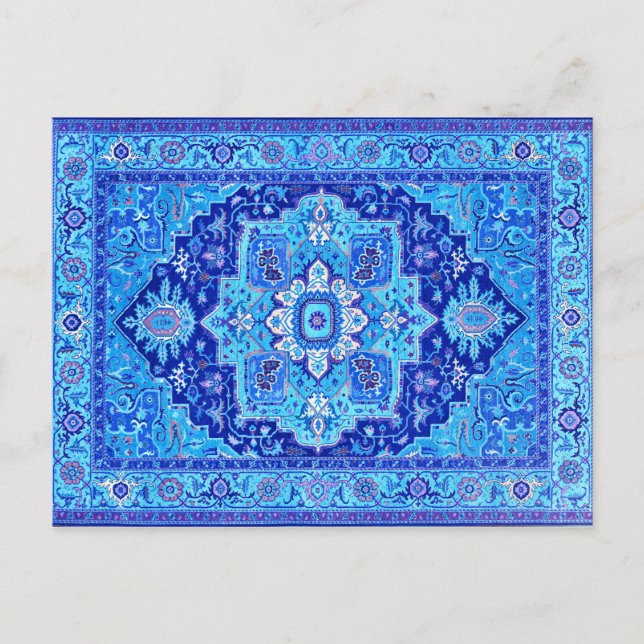 PERSIAN MATTA - Blue Vykort (Framsida)