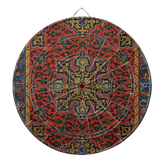 Persian Matta Carpet Red Blue Classic Darttavla (Framsidan)