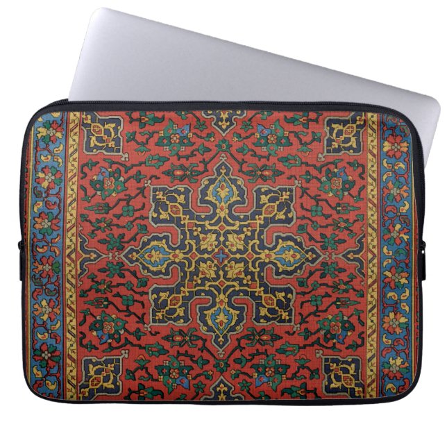 Persian Matta Carpet Red Blue Classic Laptop Fodral (Framsidan)