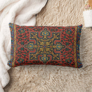 Persian Matta Carpet Red Blue Classic Lumbarkudde