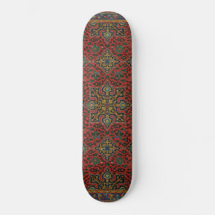 Persian Matta Carpet Red Blue Classic Mini Skateboard Bräda 18,5 Cm
