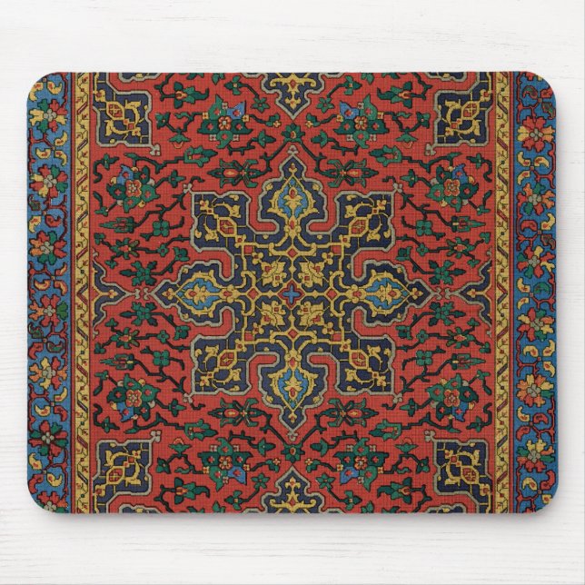 Persian Matta Carpet Red Blue Classic Musmatta (Framsidan)