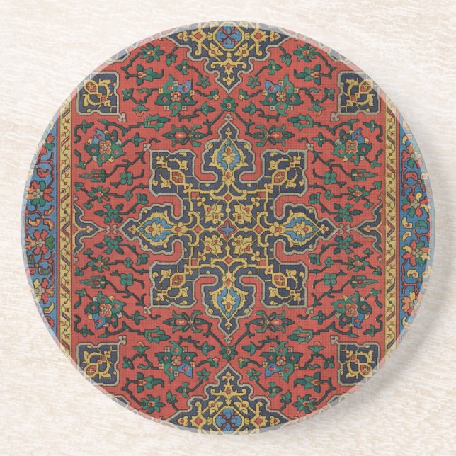 Persian Matta Carpet Red Blue Classic Underlägg (Framsidan)