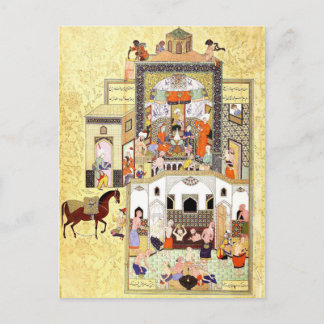 Persian Miniature: Dervish in the Hammam Vykort