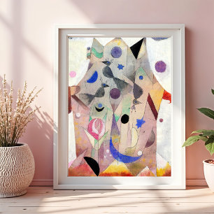 Persian Nightingales av Paul Klee, Abstrakt Art Poster