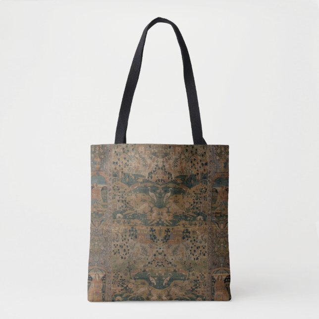 Persian Pictorial Carpet Tote Tygkasse (Framsida)