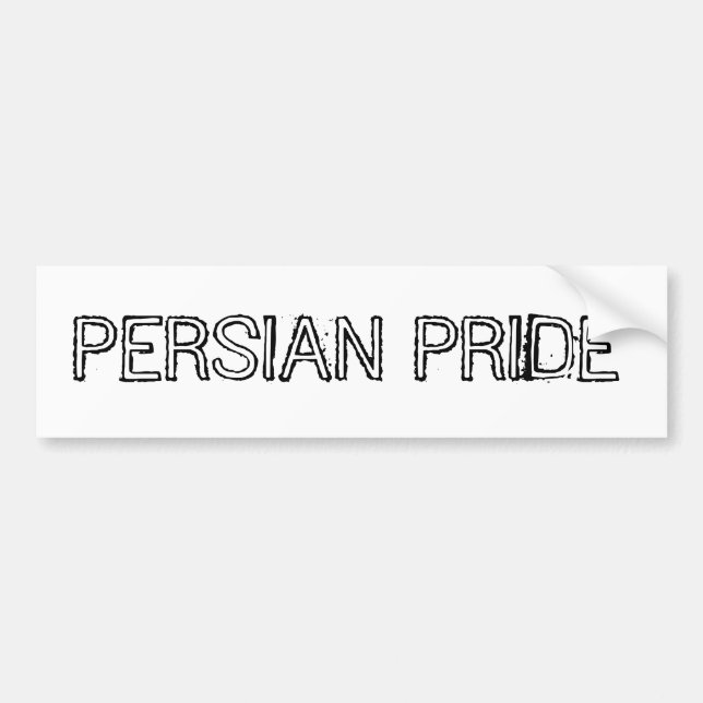 PERSIAN PRIDE BUMPER STICKER BILDEKAL (Framsidan)