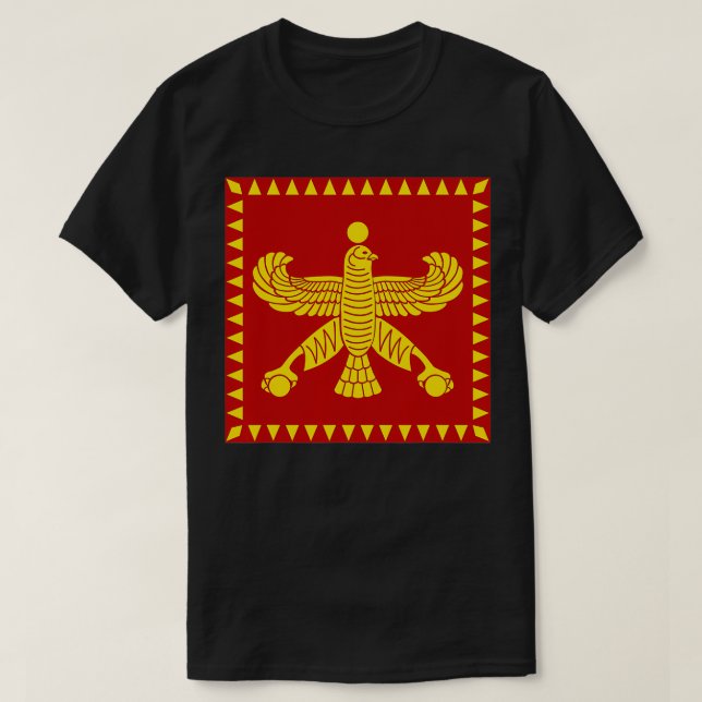 Persian Red Derafsh Shabaz Banner of Achaemenids  T Shirt (Design framsida)