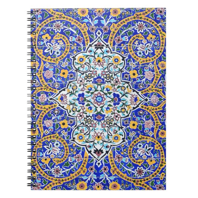 Persian-utvecklad tiled mural anteckningsbok (Framsidan)