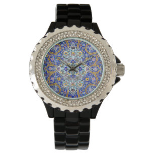 Persian-utvecklad tiled mural armbandsur