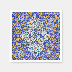 Persian-utvecklad tiled mural pappersservett