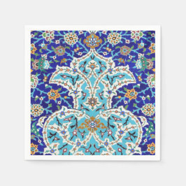 Persian-utvecklad tiled mural pappersservett