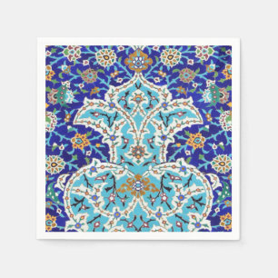 Persian-utvecklad tiled mural pappersservett