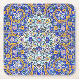 Persian-utvecklad tiled mural underlägg papper kvadrat