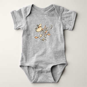 Persika Apelsin Baby Kärlek T Shirt