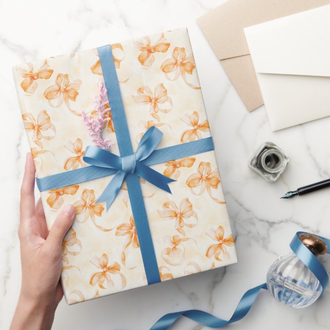 Persika Apelsinbågar Födelsedag Presentpapper (Gifting)