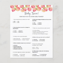 Persika Baby Trivia | Baby Shower-spel