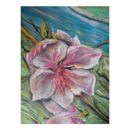 Persika blommar perfect poster