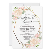 Persika blommigt guld geometric ram rehearsal midd