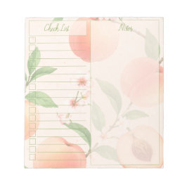 Persika (Checklista) Anteckningsblock