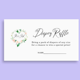 Persika det är en daglig Raffle Baby Shower Tilläggskort