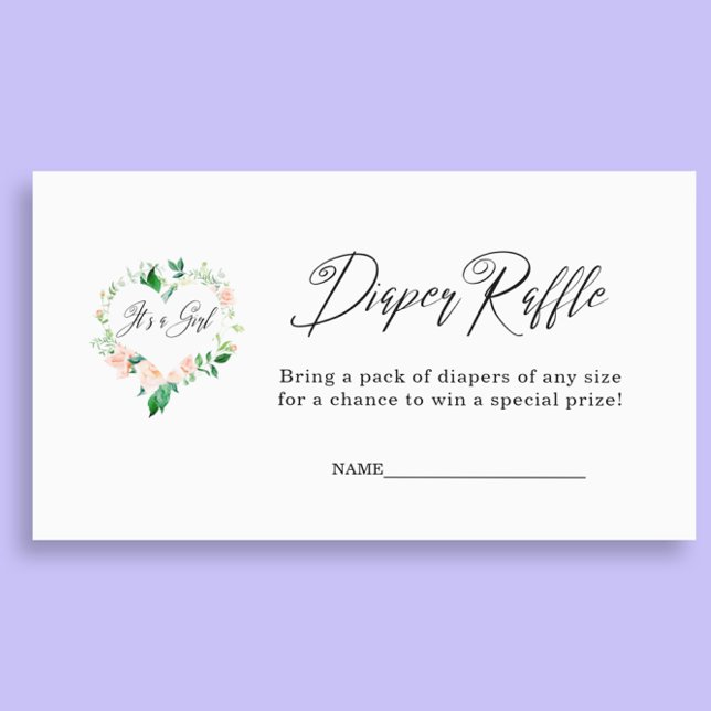 Persika det är en daglig Raffle Baby Shower Tilläggskort (Skapare uppladdad)