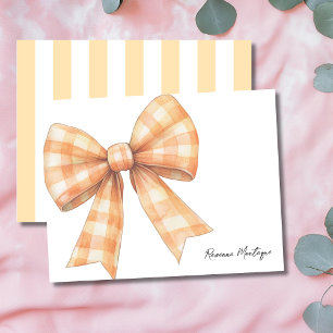Persika Elegant Gingham Band Tack Kort