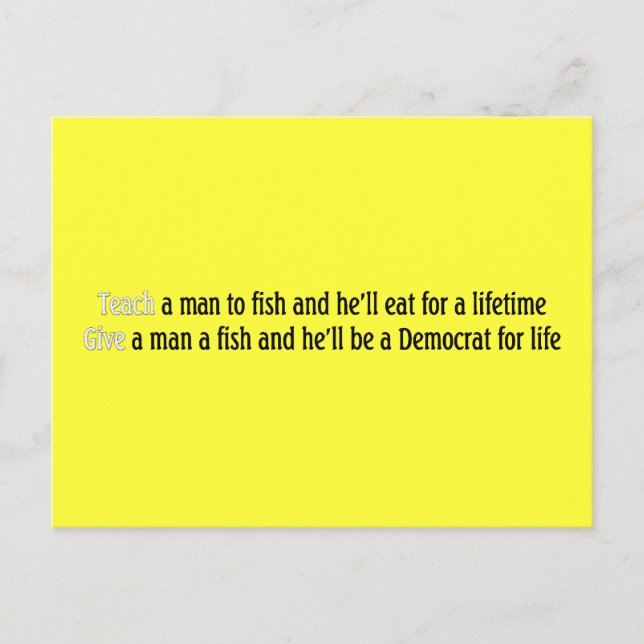 Persika en man att fiska vykort (Framsida)