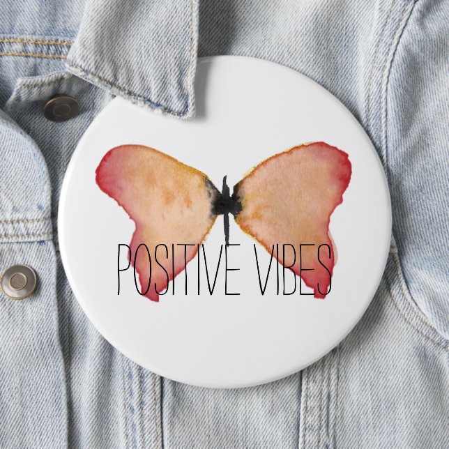 Persika fjäril med personlig knapp (In Situ)