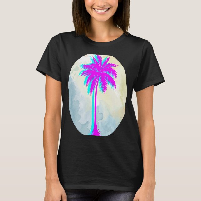 Persika för kvinnor Rosa Handflatan Handflatan Bea T Shirt (Framsida)