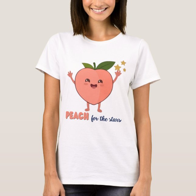 Persika för stjärnorna t shirt (Framsida)