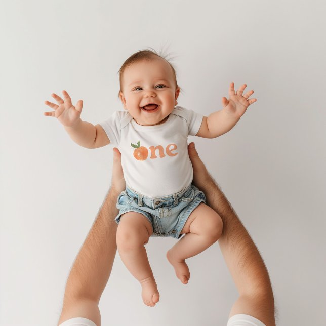 Persika Första Födelsedags Bodysuit T Shirt (Skapare uppladdad)
