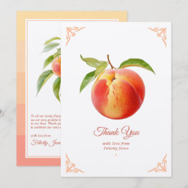 Persika Fuzz Baby Shower Tack Kort