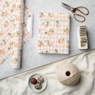 Persika Gingham Baby Shower Present Presentpapper