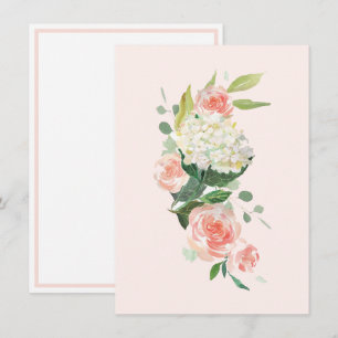 Persika Hydrangea från ditt skrivbord som ett pers Anteckningskort