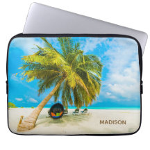 Persika i Maldivernas eget namn laptop sleeve