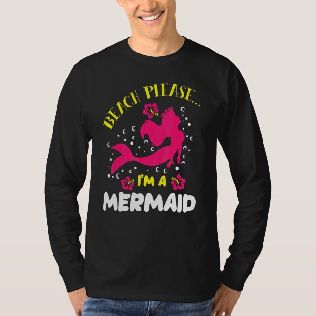 Persika Im A Sjöjungfru Ocean Fish Svan Sea Myth T Shirt (Framsida)