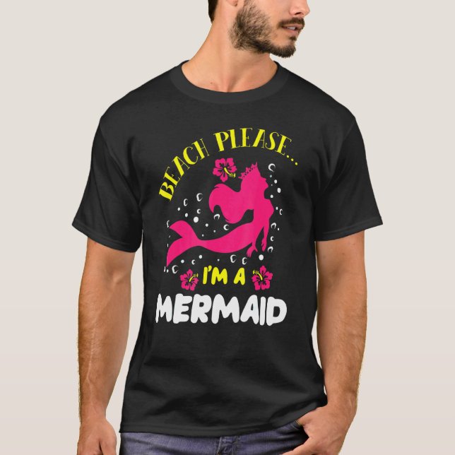 Persika Im A Sjöjungfru Ocean Fish Svan Sea Myth T Shirt (Framsida)